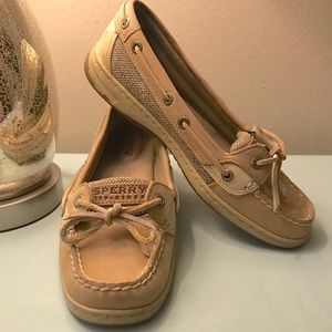 Sperry Iconic Boat Shoes in Black & Tan Sz 6.5